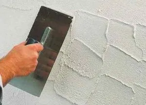 Фактурна штукатурка зі звичайної шпаклівки (шпаклівки) Фактурна штукатурка зі звичайної шпаклівки