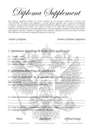 Європейське додаток до диплому, офіційний сайт чоу у міжнародний інститут бізнес-освіти (офіційний) Європейське додаток до диплому, офіційний сайт чоу у міжнародний інститут бізнес-освіти