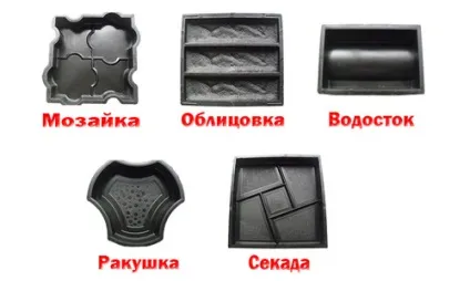 Форми для бруківки своїми руками як виготовити, різновиди (відео)