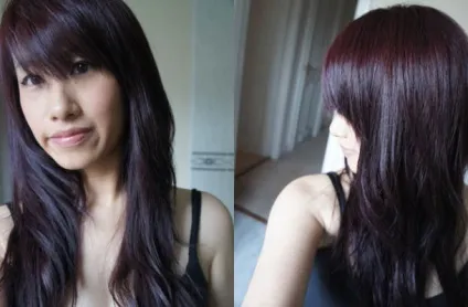 Фіолетова фарба для волосся від manic panic і schwarzkopf