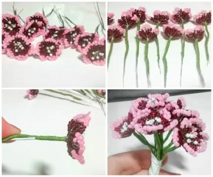 Флокси з бісеру