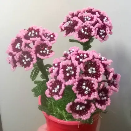 Флокси з бісеру