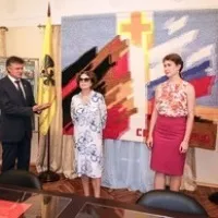 Гобелен ольги ТОЛСТІКОВА передали місту-герою Севастополю (гобелен) Гобелен ольги ТОЛСТІКОВА передали місту-герою Севастополю