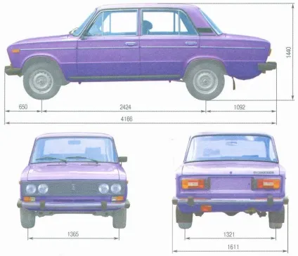 Габарити ВАЗ 2106