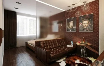 Вітальня і спальня в одній кімнаті суміщення і фото дизайну, як зробити інтер'єр в однокімнатній (вітальня) Вітальня і спальня в одній кімнаті суміщення і фото дизайну, як зробити інтер'єр в однокімнатній
