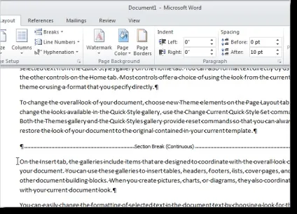 Змінюємо тип розриву розділу в word 2007 і 2010 (розрив розділу) Змінюємо тип розриву розділу в word 2007 і 2010