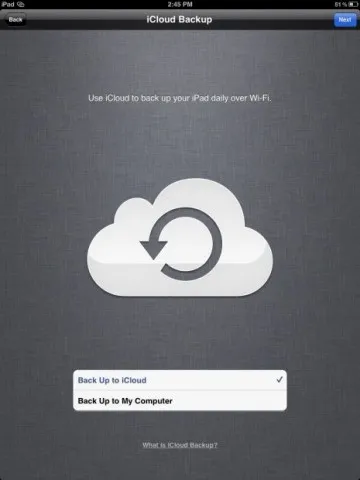 Як налаштувати ваш новий ipad з icloud або itunes