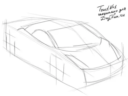 Як малювати корандашом lamborghini