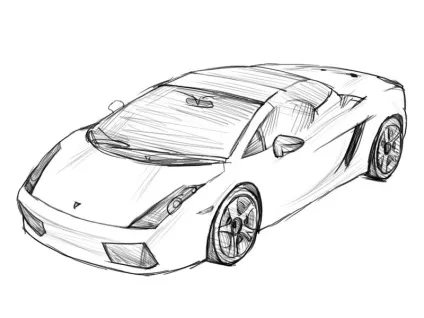 Як малювати корандашом lamborghini