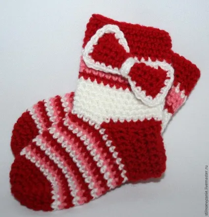 Як просто зв'язати носочки гачком - ярмарок майстрів - ручна робота, handmade (в'яжемо шкарпетки) Як просто зв'язати носочки гачком - ярмарок майстрів - ручна робота, handmade