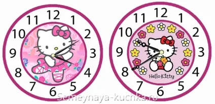Як зробити настінний годинник hello kitty (зробити) Як зробити настінний годинник hello kitty