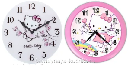Як зробити настінний годинник hello kitty (настінні) Як зробити настінний годинник hello kitty
