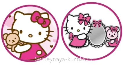 Як зробити настінний годинник hello kitty (ідеї для дитячої кімнати) Як зробити настінний годинник hello kitty