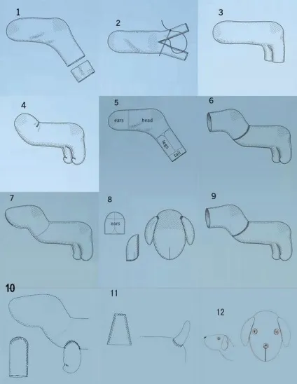 Як зшити собаку з носка (шкарпетки) Як зшити собаку з носка