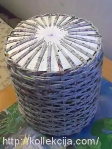 Кашпо без дна з газет (газет) Кашпо без дна з газет