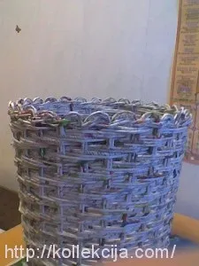 Кашпо без дна з газет (плетіння з паперу) Кашпо без дна з газет