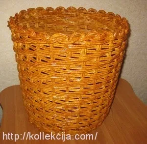 Кашпо без дна з газет (плетіння з газет) Кашпо без дна з газет