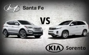 Kia sorento vs hyundai santa fe характеристики