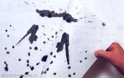 Кисть і чорнило малюнок плямами - уроки малювання олівцем, уроки живопису маслом і аквареллю