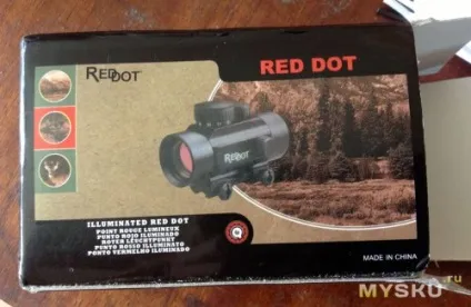 Приціл коліматора закритого типу 1х40 red (приціл) Приціл коліматора закритого типу 1х40 red