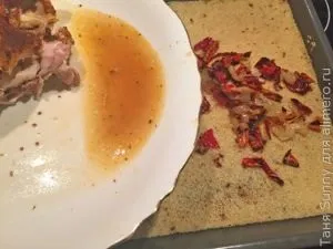 Курка в духовці з кускус