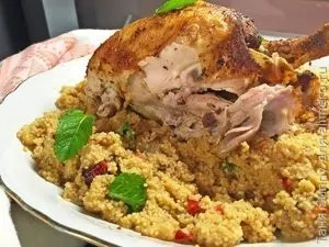 Курка в духовці з кускус (смажена курка) Курка в духовці з кускус