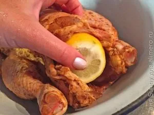 Курка в духовці з кускус (кускус)