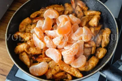 Курка з мандаринами рецепт з фото, чарівна (дует курки мандаринів) Курка з мандаринами рецепт з фото, чарівна