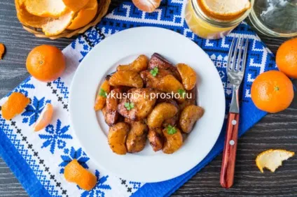 Куряча грудка з мандаринами