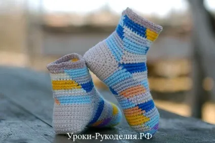 Майстер-клас з в'язання шкарпеток гачком - уроки рукоділля (майстер-клас) Майстер-клас з в'язання шкарпеток гачком - уроки рукоділля
