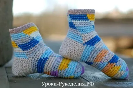 Майстер-клас з в'язання шкарпеток гачком - уроки рукоділля (майстер-клас) Майстер-клас з в'язання шкарпеток гачком - уроки рукоділля