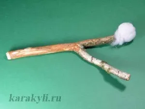 Світове дерево - народна тряпічная лялька на весілля, каракулі