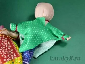 Світове дерево - народна тряпічная лялька на весілля, каракулі