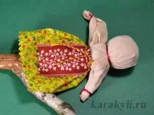 Світове дерево - народна тряпічная лялька на весілля, каракулі