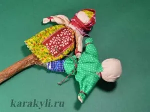 Світове дерево - народна тряпічная лялька на весілля, каракулі