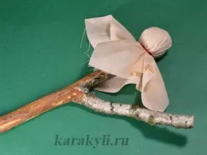 Світове дерево - народна тряпічная лялька на весілля, каракулі