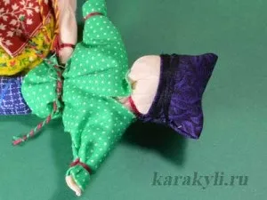 Світове дерево - народна тряпічная лялька на весілля, каракулі
