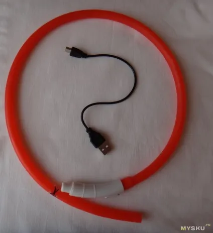 Огляд силіконового світлодіодного світиться нашийника для собак, з usb зарядкою (зарядкою) Огляд силіконового світлодіодного світиться нашийника для собак, з usb зарядкою