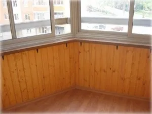 Оздоблення лоджій деревом