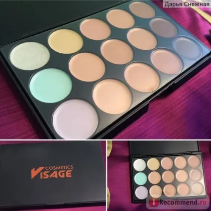 Палітра консилеров visage cosmetics 15 кольорів, код fg 15 - «навіщо тональний крем, якщо є