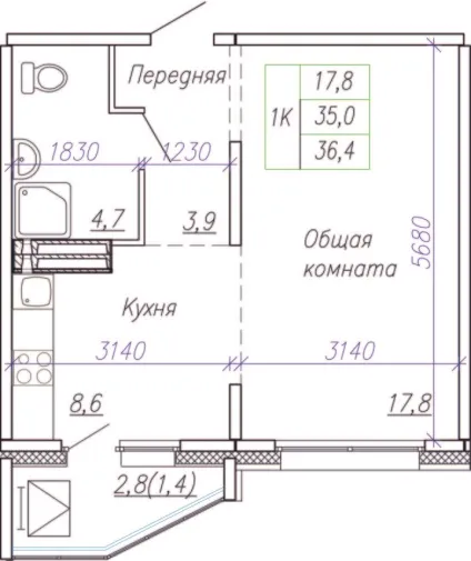 Перепланування однушки в двушку робимо законно і красиво (внесення зміни технічний) Перепланування однушки в двушку робимо законно і красиво