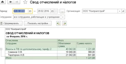 Як в програмі камін розрахунок заробітної плати відобразити нарахування додаткових внесків по