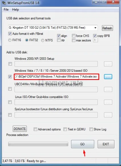 Як записати windows 7 на флешку програмою winsetupfromusb (виправити.) Як записати windows 7 на флешку програмою winsetupfromusb