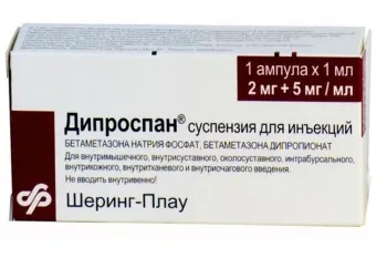 Побічні ефекти дипроспана