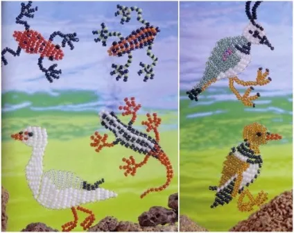 Плоскі фігурки з бісеру