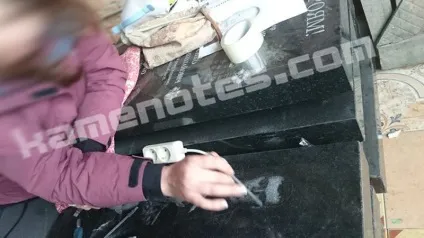 Портрет на пам'ятник художником, гравірування вручну (портрет) Портрет на пам'ятник художником, гравірування вручну