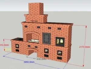 Проекти та креслення мангалів з цегли (креслення) Проекти та креслення мангалів з цегли