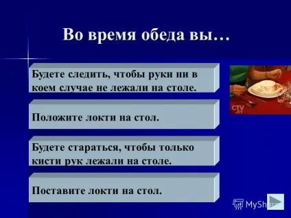 Презентація на тему як вести себе в гостях гра-вікторина по соціально-побутової орієнтуванні