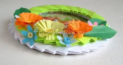 Рамки з квітами з паперу своїми руками (квітами) Рамки з квітами з паперу своїми руками