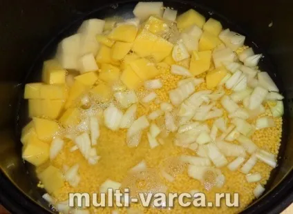 Пшоняна каша з картоплею в мультиварці (каша картоплею мультиварці) Пшоняна каша з картоплею в мультиварці